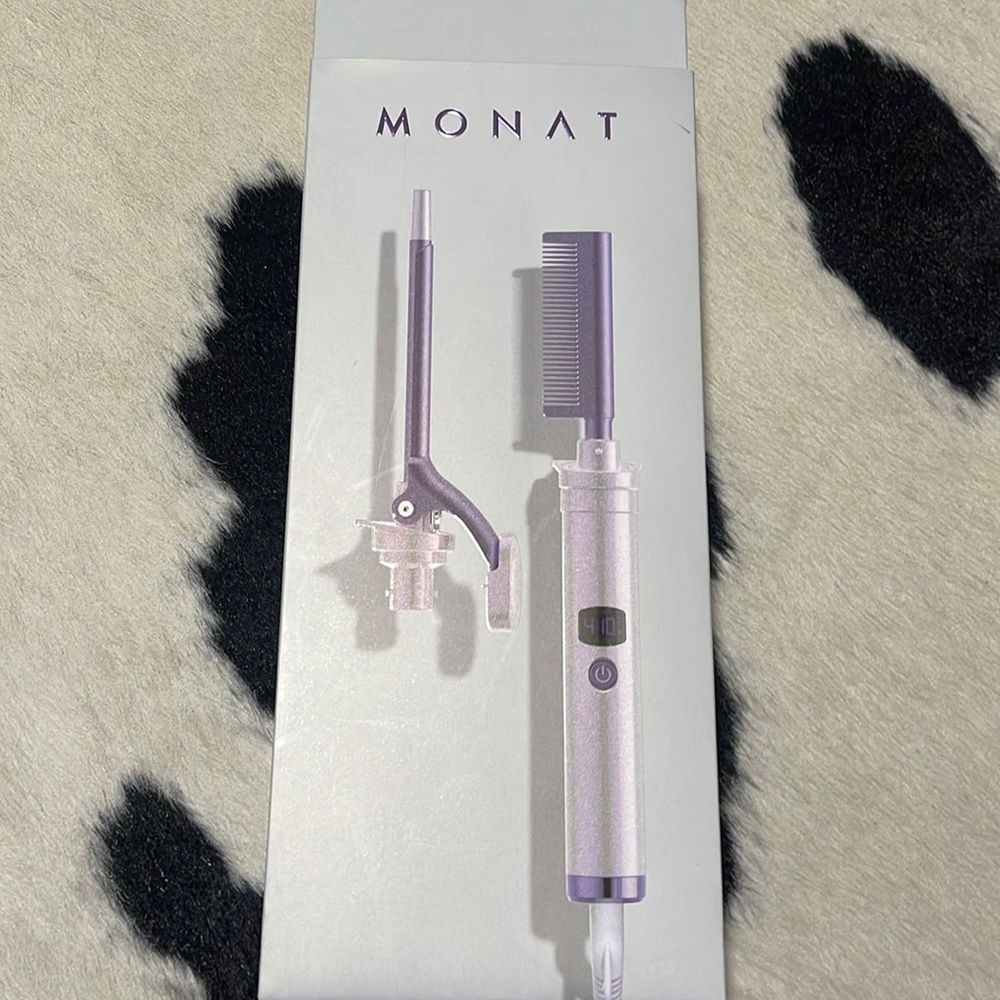 Monat interchangeable hot comb and rod